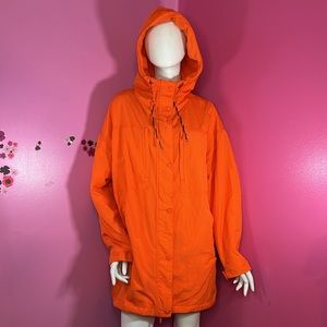 Free People Searching For Something Parka bright orange size medium